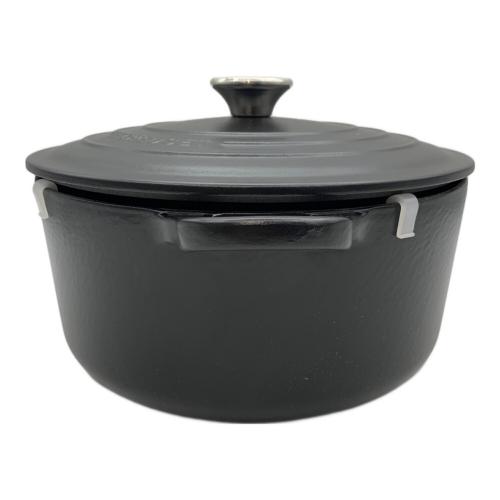 LE CREUSET (ルクルーゼ) キッチン雑貨 24cm ブラック ココット・ロンド
