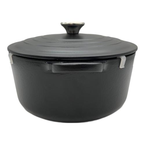 LE CREUSET (ルクルーゼ) キッチン雑貨 24cm ブラック ココット・ロンド