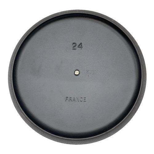 LE CREUSET (ルクルーゼ) キッチン雑貨 24cm ブラック ココット・ロンド