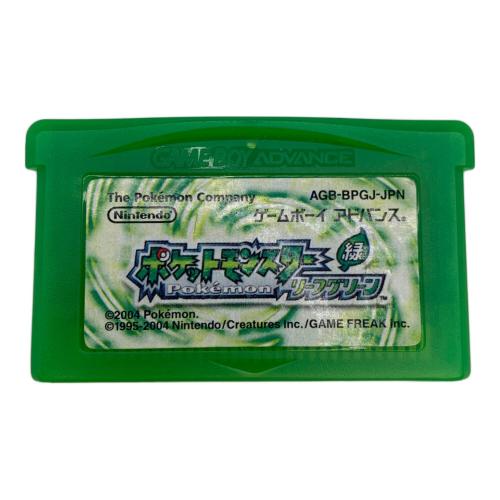 ポケットモンスターリーフグリーン ゲームボーイアドバンス用ソフト 本体のみ CERO A (全年齢対象)