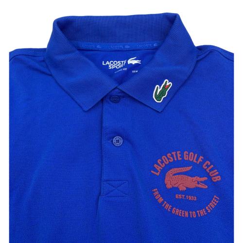LACOSTE SPORT (ラコステスポーツ) ゴルフウェア(トップス) DH1085 バックプリント長袖ゴルフポロシャツ