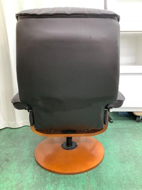 関家具 (セキカグ) リクライニングチェア 7515 オットマン付 ブラック レジーナリクライナー