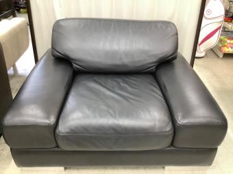 rochebobois 1人掛けソファー イタリア製  ブラック