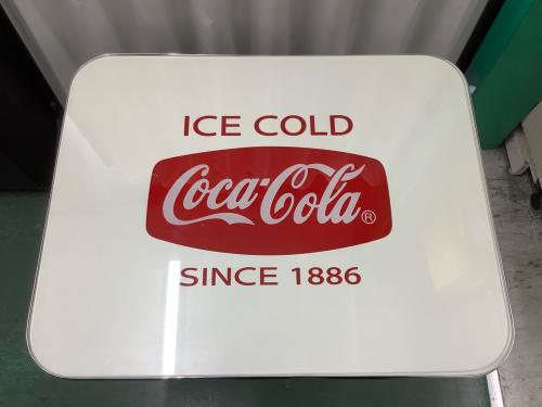 Coca Cola (コカコーラ) カフェテーブル  ベージュ×レッド