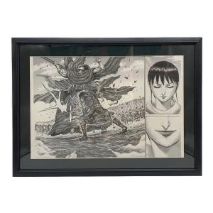 KINGDOM キングダム展 信VS龐煖 殿の飛矢 複製原画