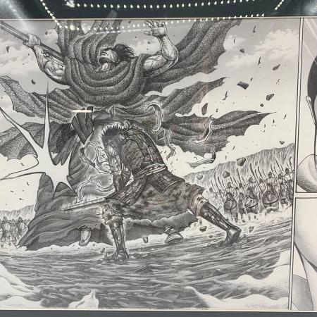 KINGDOM キングダム展 信VS龐煖 殿の飛矢 複製原画｜トレファクONLINE