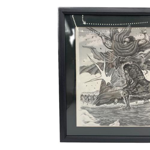 KINGDOM キングダム展 信VS龐煖 殿の飛矢 複製原画