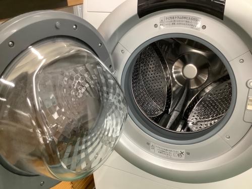 SHARP (シャープ) ドラム式洗濯乾燥機 ES-S7J-WL 2024年製 変色有