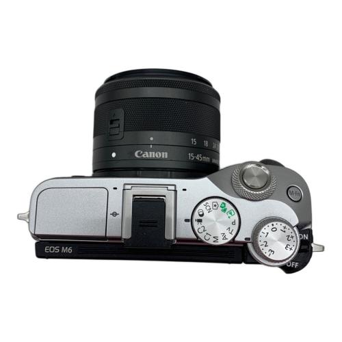 ★Canon EOS M6+EF-M 15-45mm IS STM 美品セット CANON (キヤノン) ミラーレス一眼カメラ EOS M6 EF-M15-45 IS STM