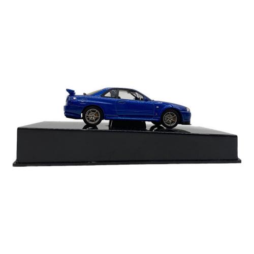 AUTOart (オートアート) NISSAN SKYLINE R34 GT-R V-SPEC Ⅱ 1/43モデルカー ベイサイドブルー