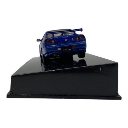 AUTOart (オートアート) NISSAN SKYLINE R34 GT-R V-SPEC Ⅱ 1/43モデルカー ベイサイドブルー