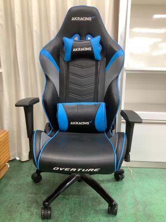 AK Racing (エーケーレーシング) ゲーミングチェア ブラック×ブルー
