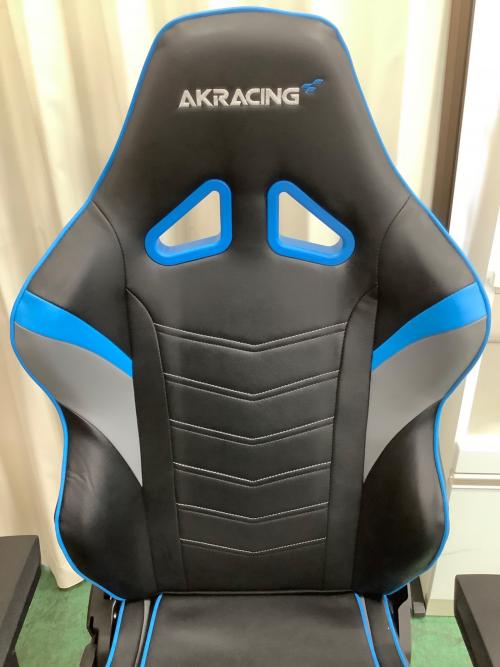 AK Racing (エーケーレーシング) ゲーミングチェア ブラック×ブルー