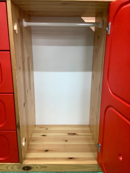 IKEA (イケア) チェスト レッド×ナチュラル トロファスト