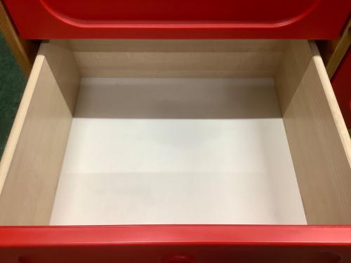 IKEA (イケア) チェスト レッド×ナチュラル トロファスト