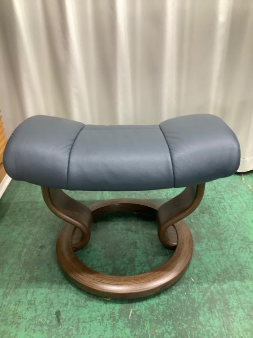Ekornes (エコーネス) ストレスレスチェア ブルー×ブラウン メイフェア クラシック Mサイズ