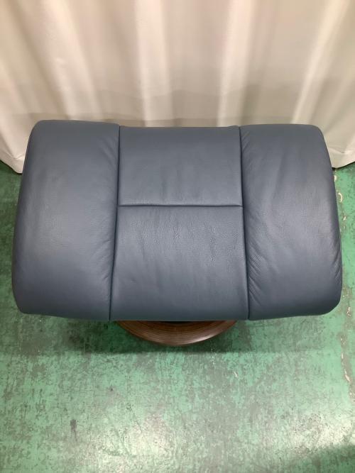 Ekornes (エコーネス) ストレスレスチェア ブルー×ブラウン メイフェア クラシック Mサイズ