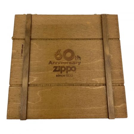 ZIPPO (ジッポ) オイルライター 60周年記念 特別限定品通しナンバー入り 特製キーホルダー付き No.0396 1991年製