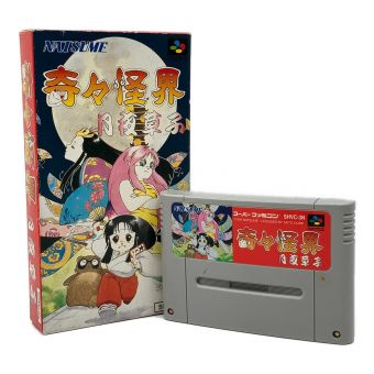 NATSUME スーパーファミコン用ソフト 箱・説明書付き 動作未確認 @ 奇々怪界 月夜草子 -