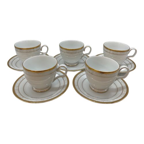 Noritake (ノリタケ) カップ&ソーサー ハンプシャーゴールド 5客セット