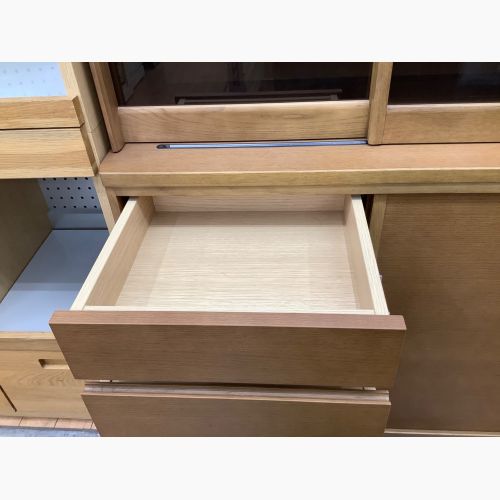 karimoku (カリモク) 食器棚 ブラウン  スライド式 オーク材