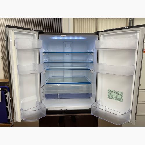 【6ヵ月保証】MITSUBISHI (ミツビシ) 6ドア冷蔵庫 MR-WX60C-BR 2018年製 600Ｌ クリーニング済