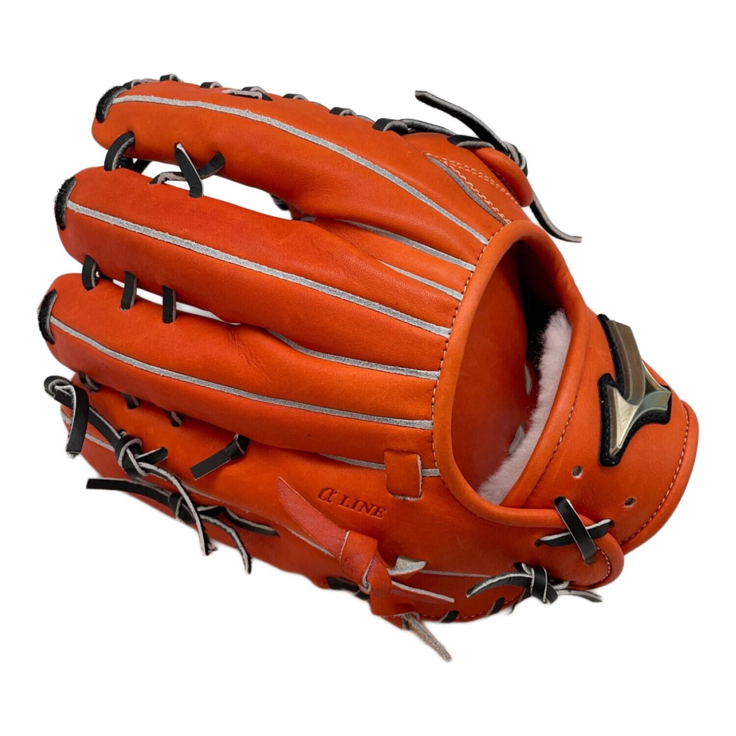 MIZUNO 硬式グローブ オレンジ αラインタイプ Global Elite Hselection