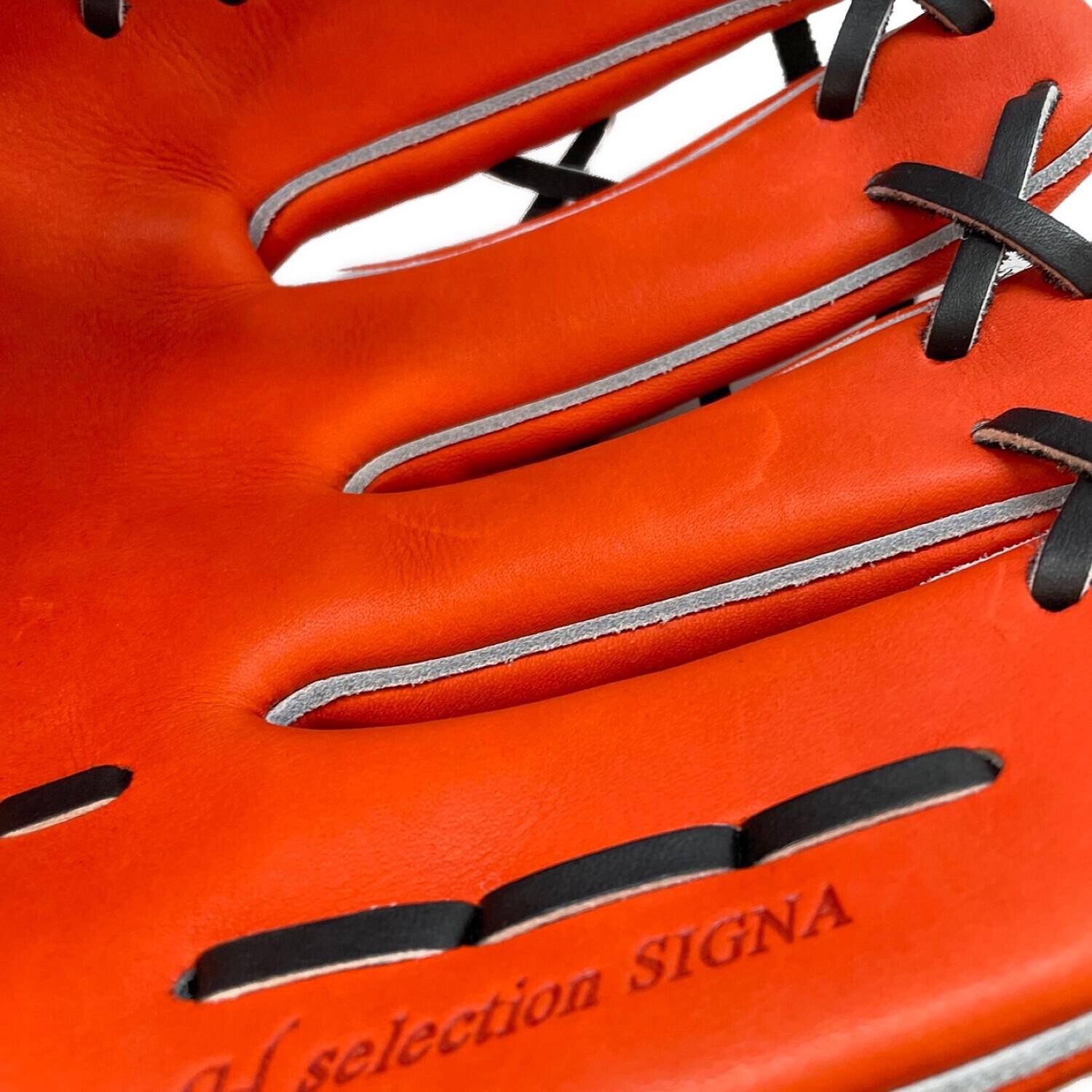 MIZUNO 硬式グローブ オレンジ αラインタイプ Global Elite Hselection