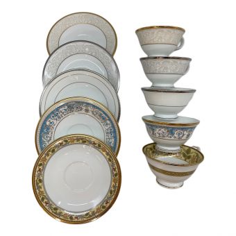 Noritake (ノリタケ) ティー・コーヒーセット シャンパンパールズ 5客セット