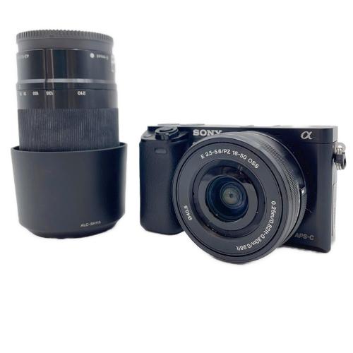 SONY (ソニー) ミラーレス一眼カメラ a6000 ILCE-6000 ケース付 ダブルレンズキット（望遠レンズカビ） 多少白化有