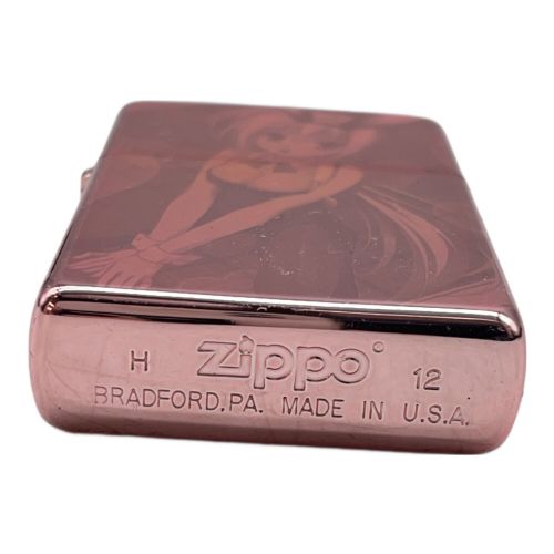 ZIPPO ピンクレーザー彫刻 ドラクリオット  2012年 エレナ