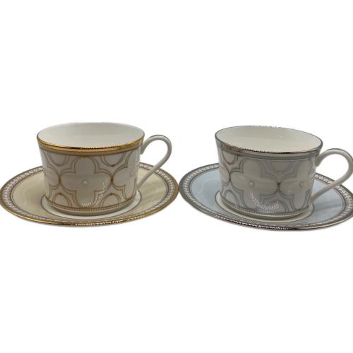 Noritake (ノリタケ) カップ&ソーサー トレフォリオゴールド&プラチナ