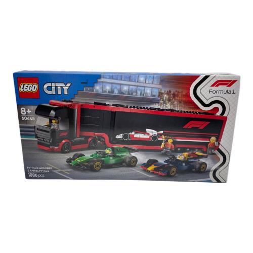 LEGO (レゴ) レゴブロック レゴ(LEGO) シティ F1(R) RB20 & AMR24 レースカーとF1(R)トラック 60445