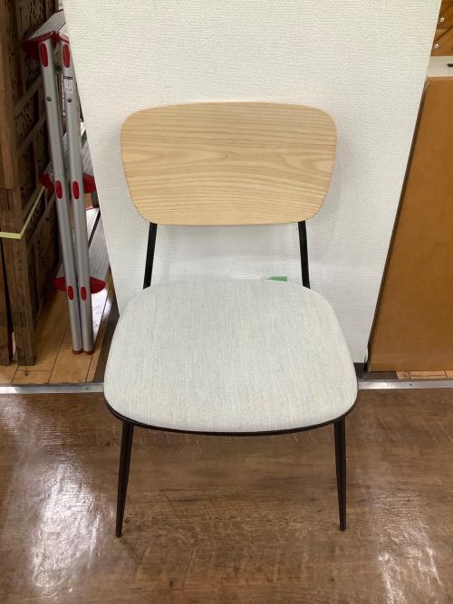 KANADEMONO (カナデモノ) ダイニングチェアー DCH-K03-NA ナチュラル×ベージュ Homy Retro