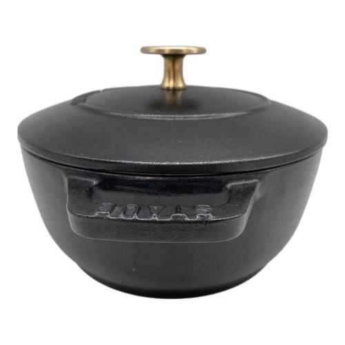 Staub (ストウブ) ホーロー鍋 ブラック 16cm 40501-000