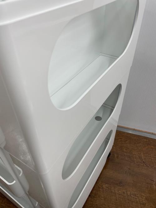 B-LINE (ビーライン) ボビーワゴン ホワイト 幅43×奥42×高73.5cm 5トレイ ジョエ・コロンボ