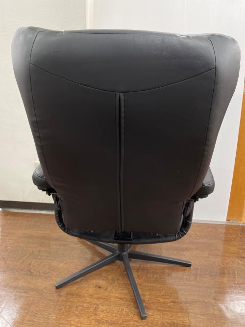 ニトリ リクライニングチェアー ブラック 19 オットマン付 Nシールド