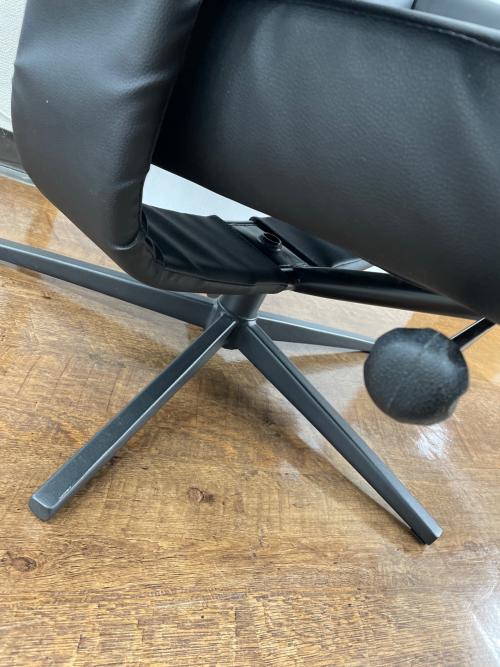 ニトリ リクライニングチェアー ブラック 19 オットマン付 Nシールド