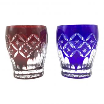 江戸切子 (エドキリコ) 切子グラス 五ノ輪七宝紋様