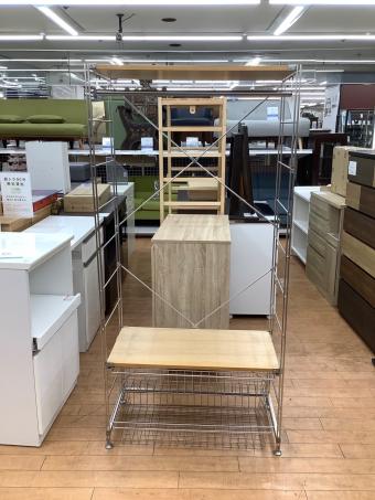 無印良品 (ムジルシリョウヒン) ステンレスユニットシェルフ ナチュラル×シルバー