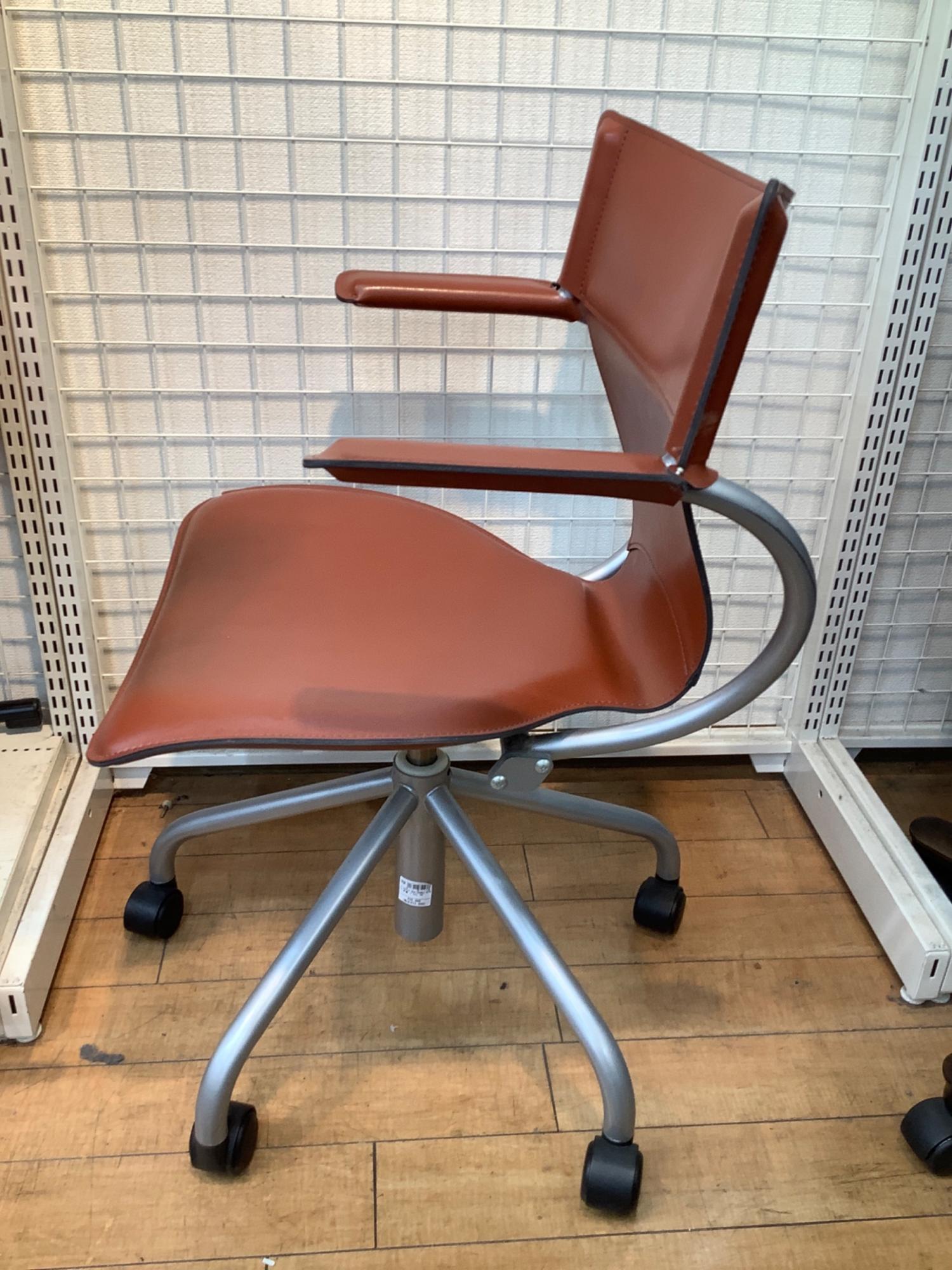 karimoku (カリモク) デスクチェア ブラウン 74 XT43 本革