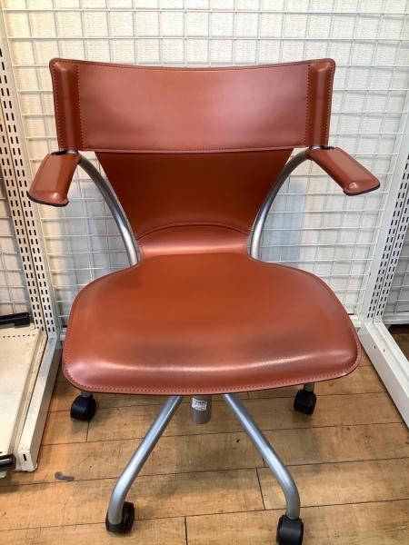 karimoku (カリモク) デスクチェア ブラウン 74 XT43 本革｜トレファク