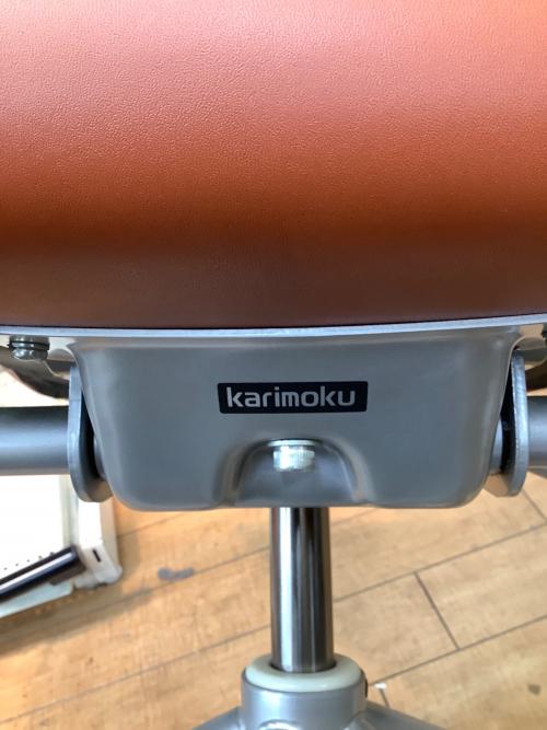 karimoku (カリモク) デスクチェア ブラウン 74 XT43 本革