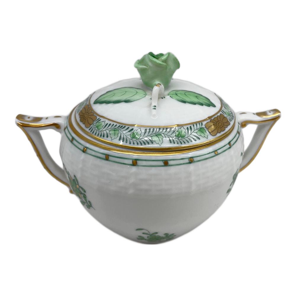 Herend (ヘレンド) シュガーポット アポニーグリーン