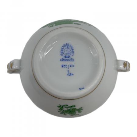 Herend (ヘレンド) シュガーポット アポニーグリーン