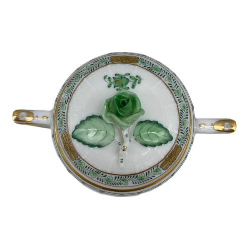 Herend (ヘレンド) シュガーポット アポニーグリーン