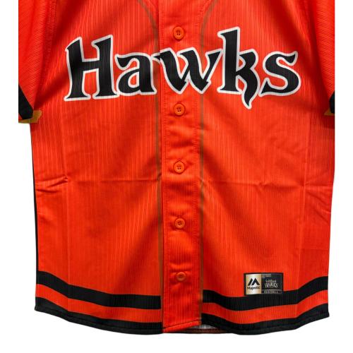 Majestic 福岡ソフトバンクホークス 復刻鷹ジャンレプリカユニフォーム 背番号無し SIZE S