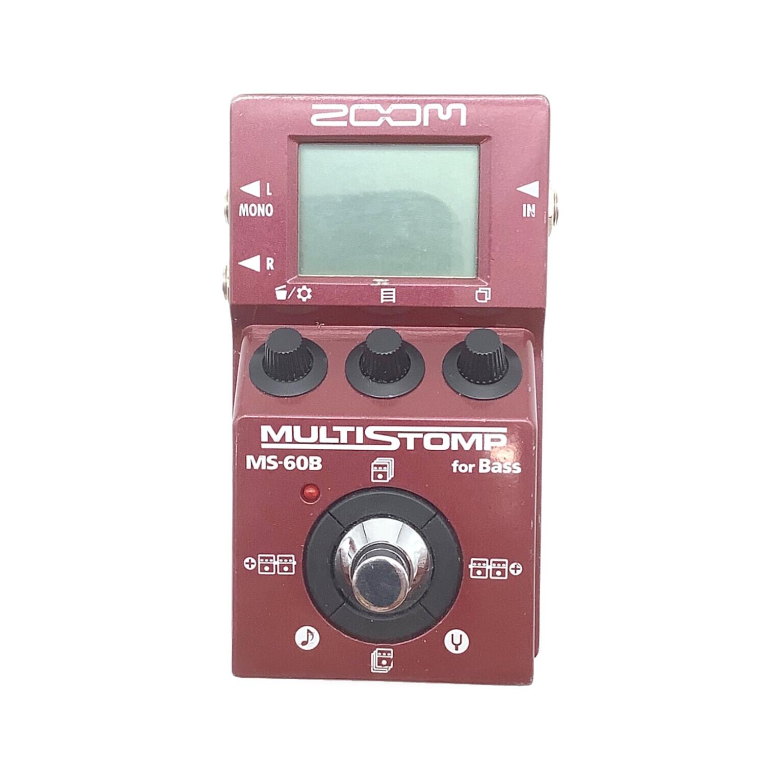 中古・美品 ZOOM MS-60B ベースエフェクター ZOOM 【中古】 MS-60B ベース用マルチエフェクター ズーム 【 ミ
