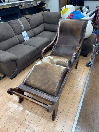 リクライニングチェアー 北欧アンティーク ブラウン