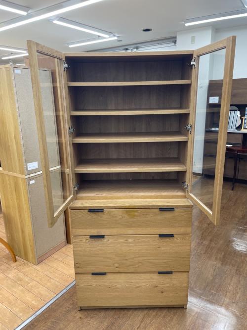 UNICO (ウニコ) 食器棚 80 ナチュラル ADDY